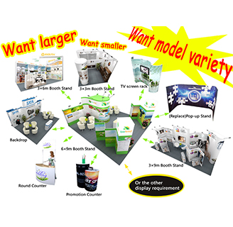 Portable Customized Exhibition Stand (reusable and reconfiguration)